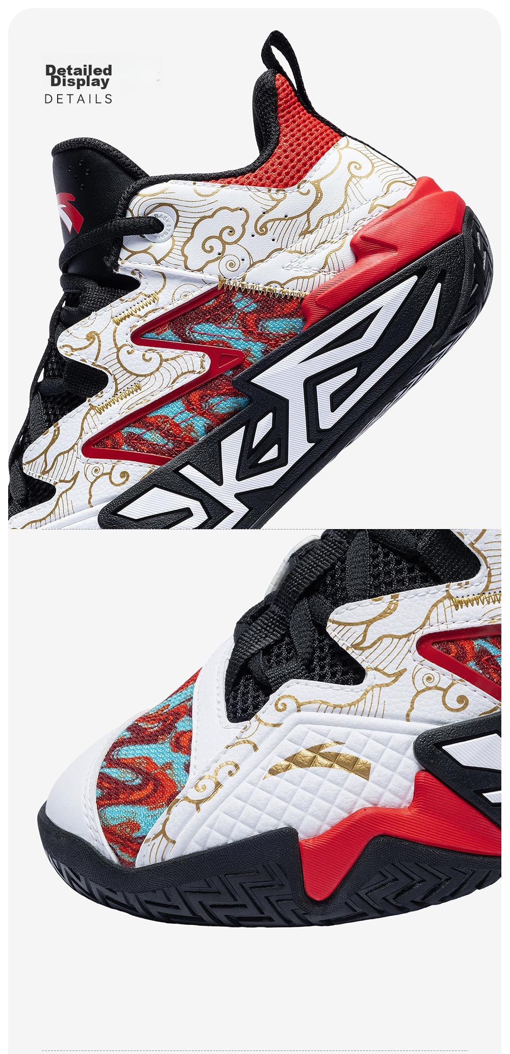 Anta Kids Boys Sports Shoes 2026 Summer Breathable Mesh Durable Cement Basketball Shoes A12621102 41